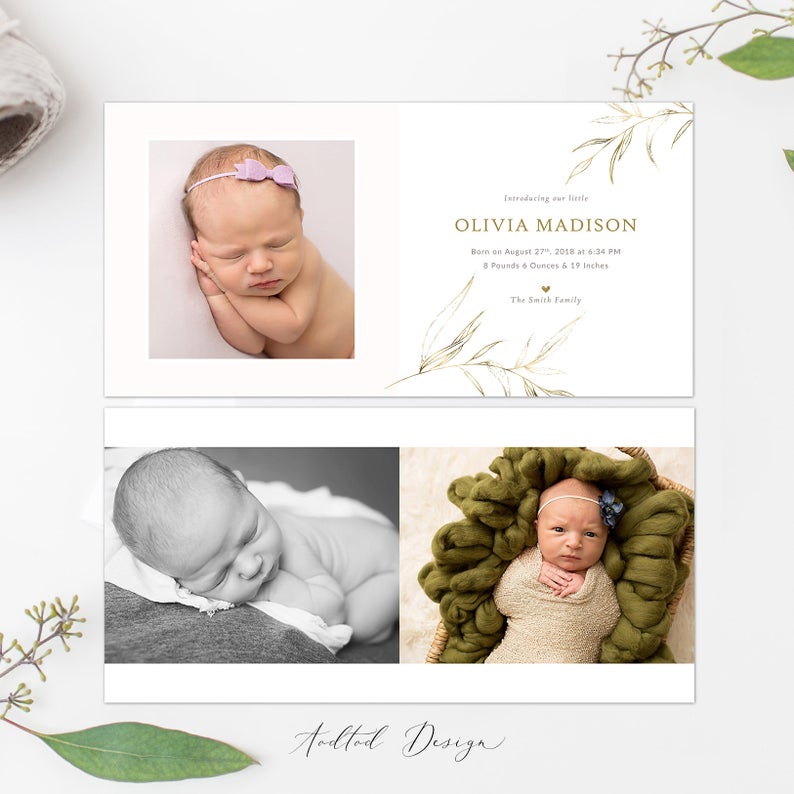 12x12 Baby Photo Book Template, New Newborn Photo Book Album, Photography, Photoshop, Flower Girl, PSD, Instant Download #A004-PSD