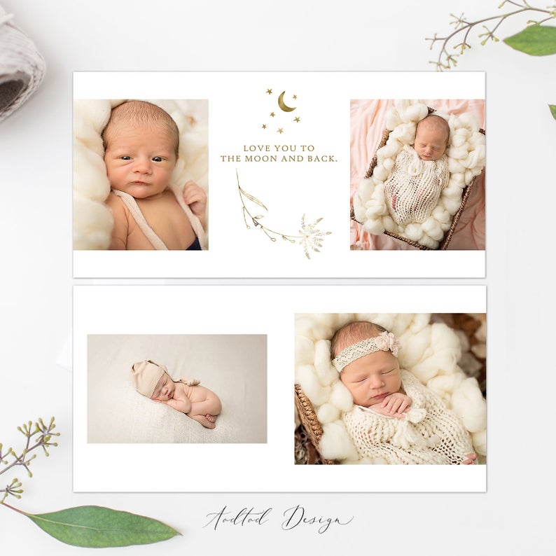12x12 Baby Photo Book Template, New Newborn Photo Book Album, Photography, Photoshop, Flower Girl, PSD, Instant Download #A004-PSD