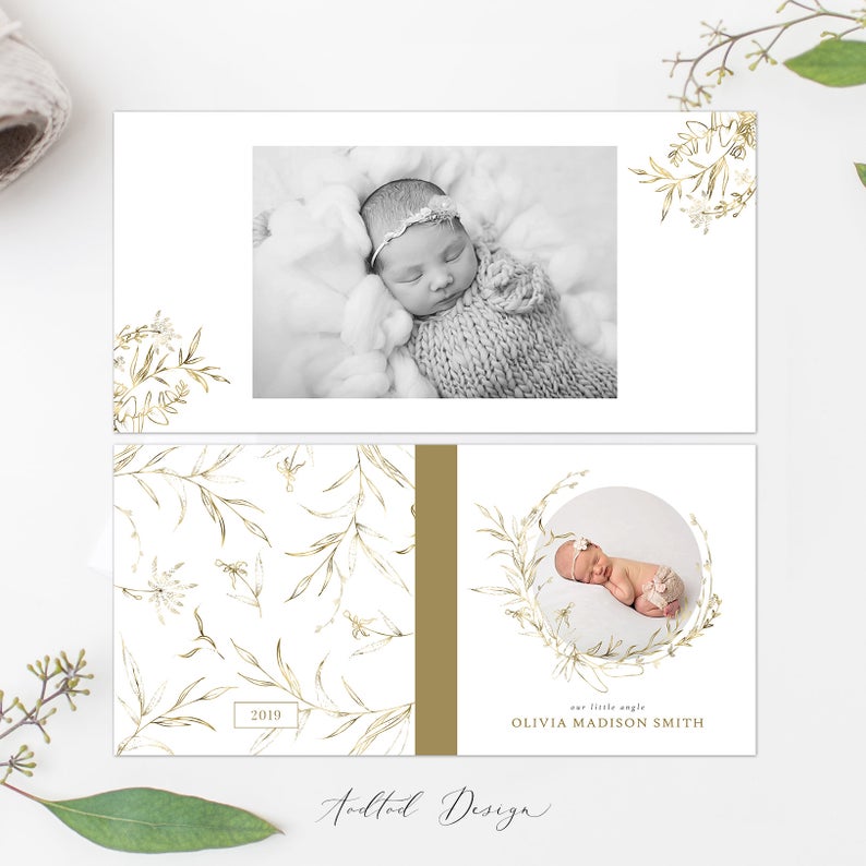 12x12 Baby Photo Book Template, New Newborn Photo Book Album, Photography, Photoshop, Flower Girl, PSD, Instant Download #A004-PSD