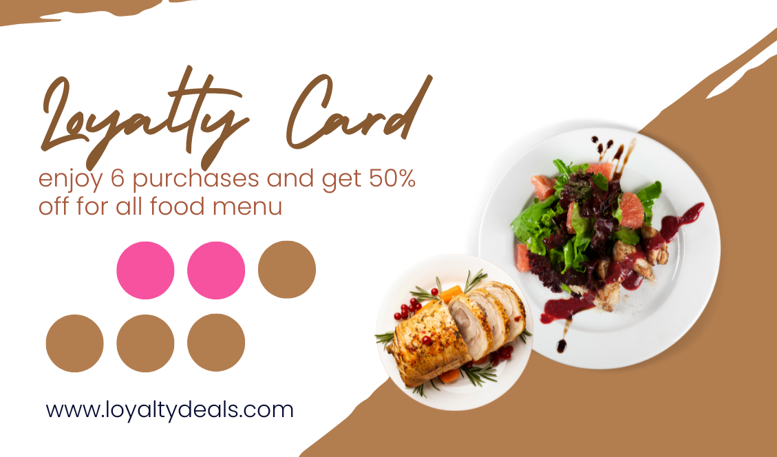 Custom Loyalty Card With Gift Deal