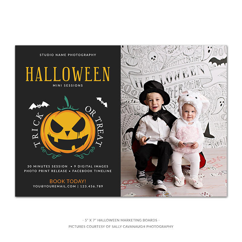 Halloween Marketing Board, Halloween Minis, Board, Halloween, Marketing, Session, Photography, Photoshop, PSD, Instant Download #MB34-PSD