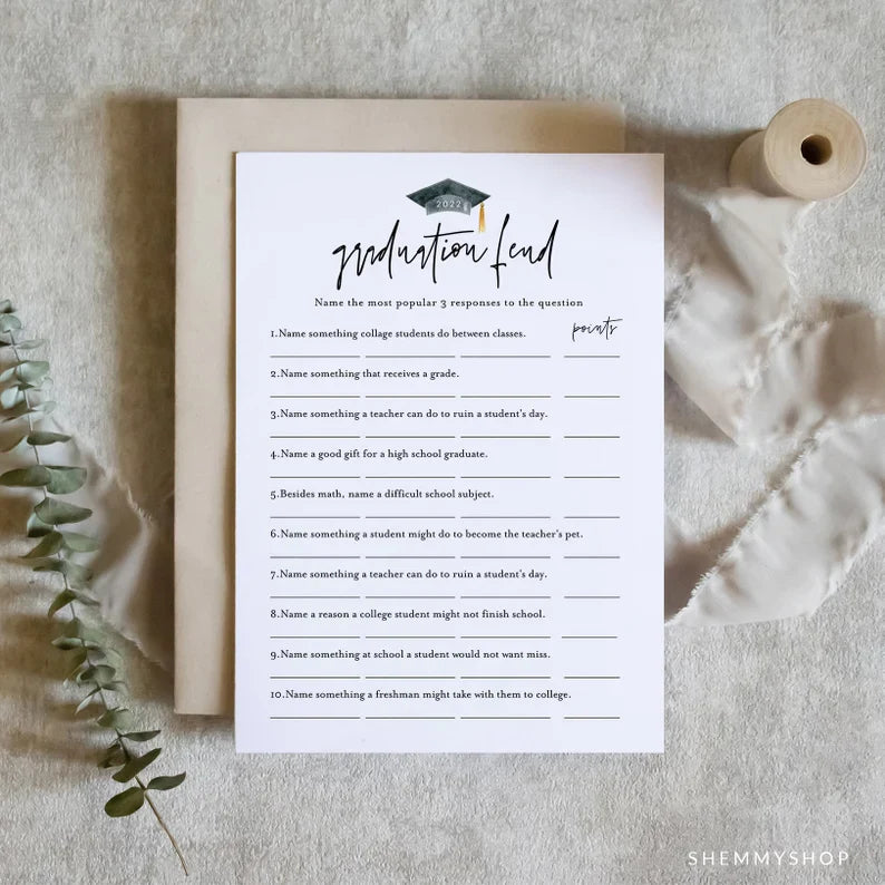Online Graduation Party Games Bundle, Graduate Games Package, Fun Graduation Party Games, PDF JPEG PNG #Y22-GB1
