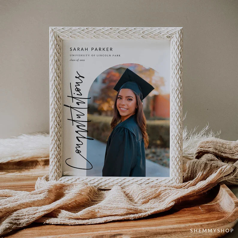 Online Graduation Welcome Sign Template, Printable Graduation Welcome, Welcome Sign Template, Welcome Poster PDF JPEG PNG #Y22-GWC1