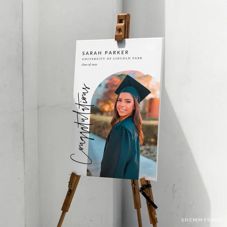 Online Graduation Welcome Sign Template, Printable Graduation Welcome, Welcome Sign Template, Welcome Poster PDF JPEG PNG #Y22-GWC1
