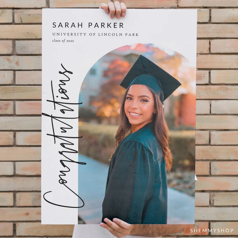 Online Graduation Welcome Sign Template, Printable Graduation Welcome, Welcome Sign Template, Welcome Poster PDF JPEG PNG #Y22-GWC1