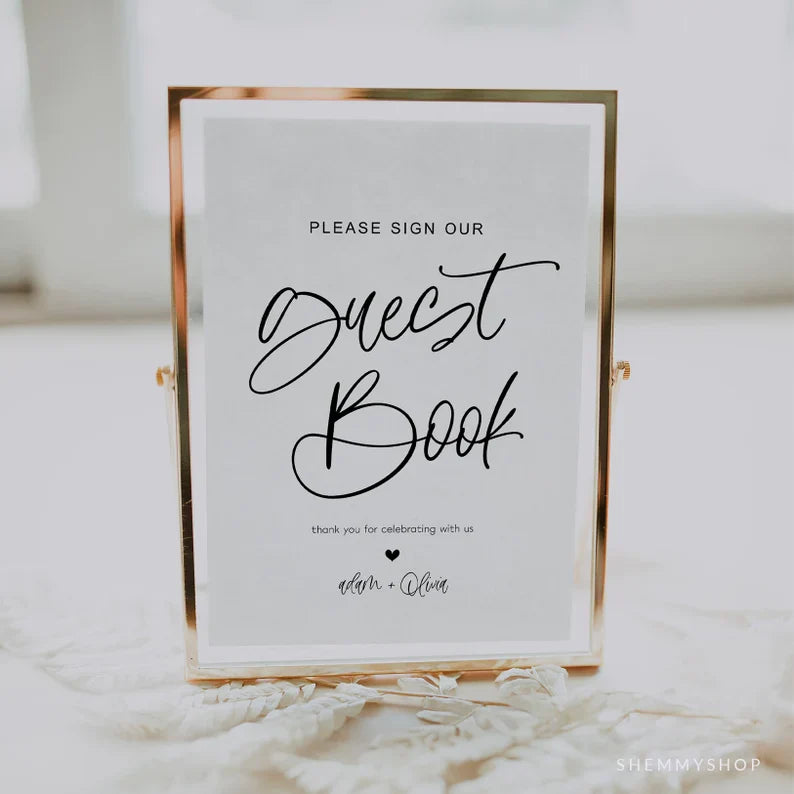 Online Wedding Signs Bundle Template, Minimalist Wedding Sign Bundle, Reception Sign Bundle PDF JPEG PNG #Y22-WS31-SET