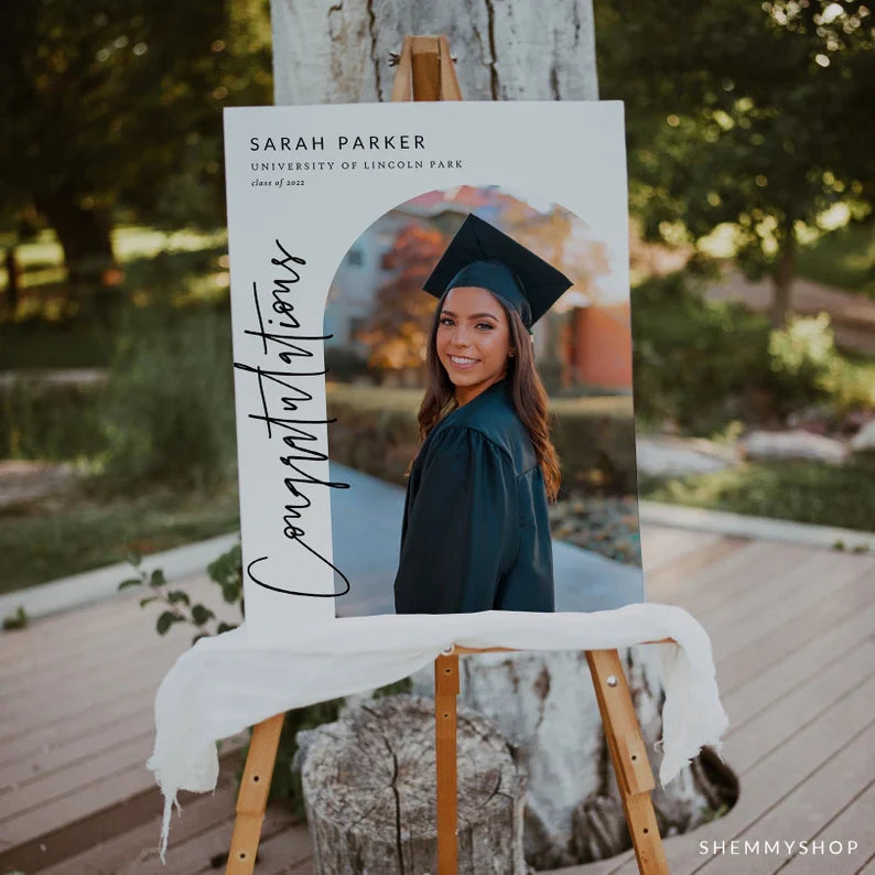 Online Graduation Welcome Sign Template, Printable Graduation Welcome, Welcome Sign Template, Welcome Poster PDF JPEG PNG #Y22-GWC1