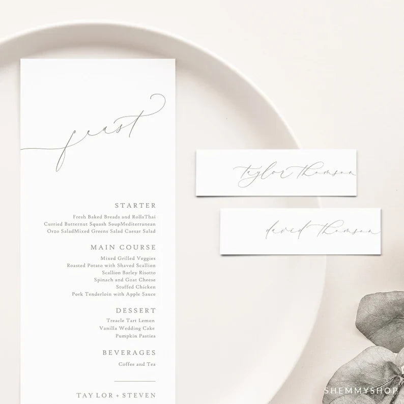 Online Romantic Calligraphy Wedding Place Cards Template, Table Numbers, Rustic Table Numbers, Table Numbers, Corjl, PDF JPEG PNG #Y22-PC4