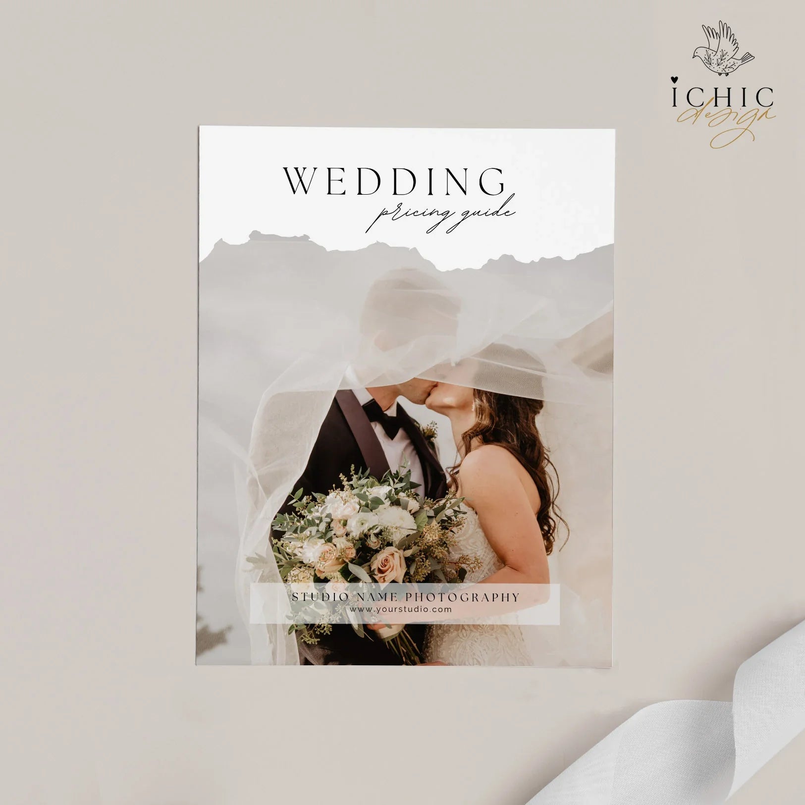 CANVA Photography Pricing Template, Price Guide List for Photographers, Photography, Price Guide Template, Wedding Minis #Y23-PG5-CANVA