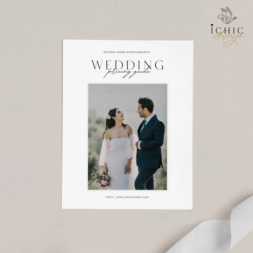 CANVA Photography Pricing Template, Price Guide List for Photographers, Photography, Price Guide Template, Wedding Minis #Y23-PG7-CANVA