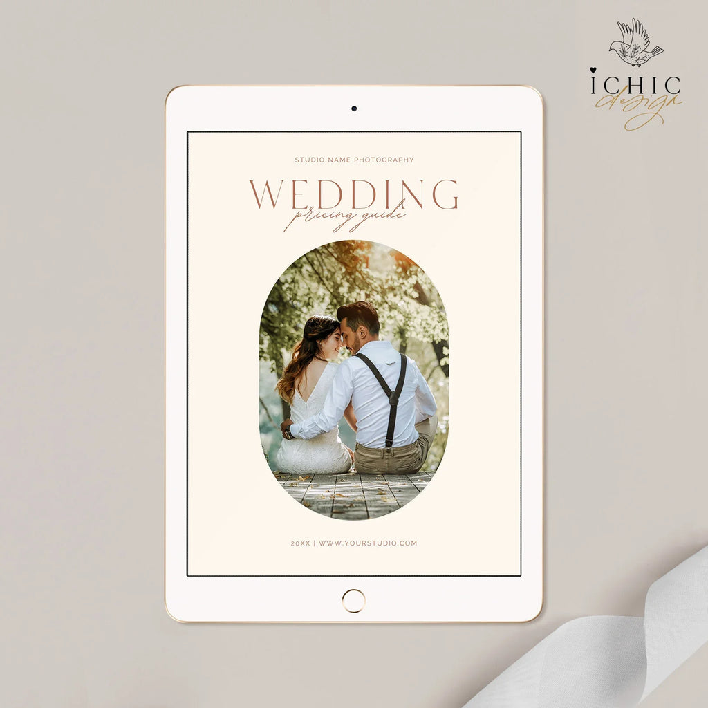 CANVA Photography Pricing Template, Price Guide List for Photographers, Photography, Price Guide Template, Wedding Minis #Y23-PG9-CANVA