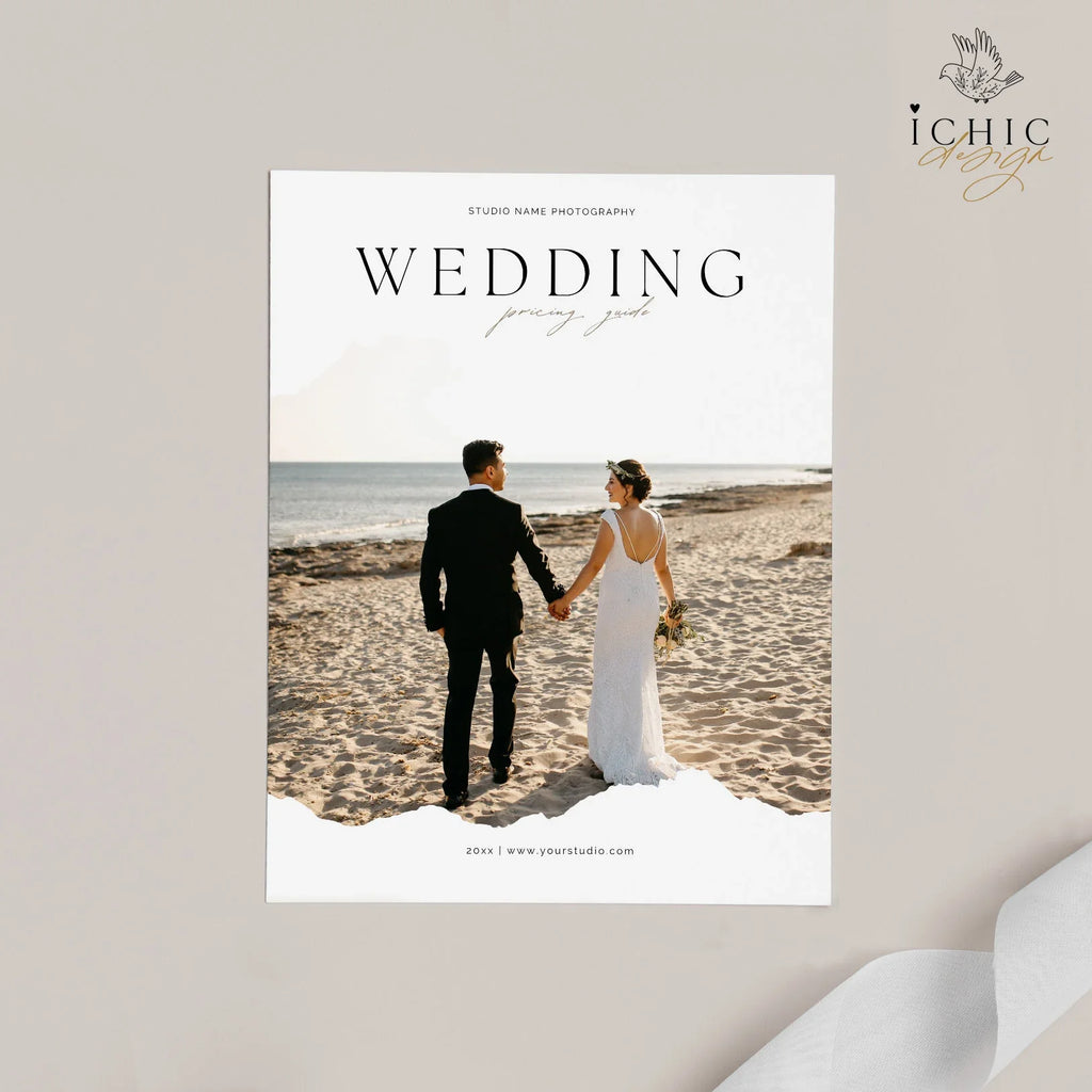 CANVA Template | Wedding Photography Pricing Template, Price Guide List for Photographers, Price Guide Template, Wedding Mini #Y23-PG18-CANVA