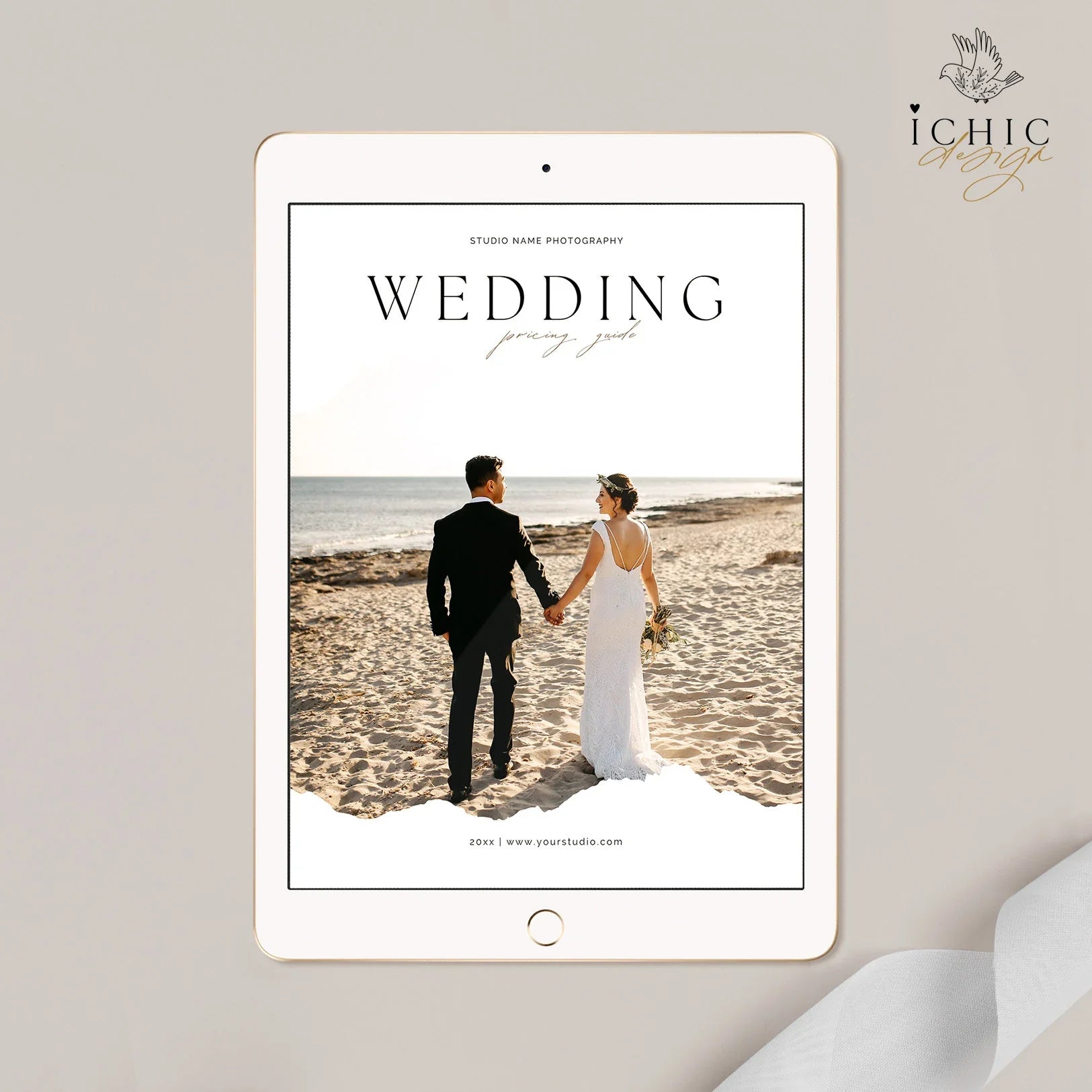CANVA Template | Wedding Photography Pricing Template, Price Guide List for Photographers, Price Guide Template, Wedding Mini #Y23-PG18-CANVA