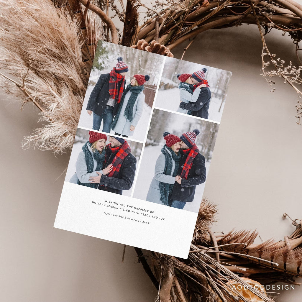 Married and Bright Christmas Card, Christmas Breeze, New, Christmas, Card, Template, Photography, Photoshop, PSD, DIY #Y23-HD5-PSD